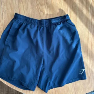 Gymshark Men's Navy and Black Shorts
