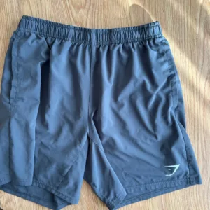 Gymshark Men's Black and Grey Shorts