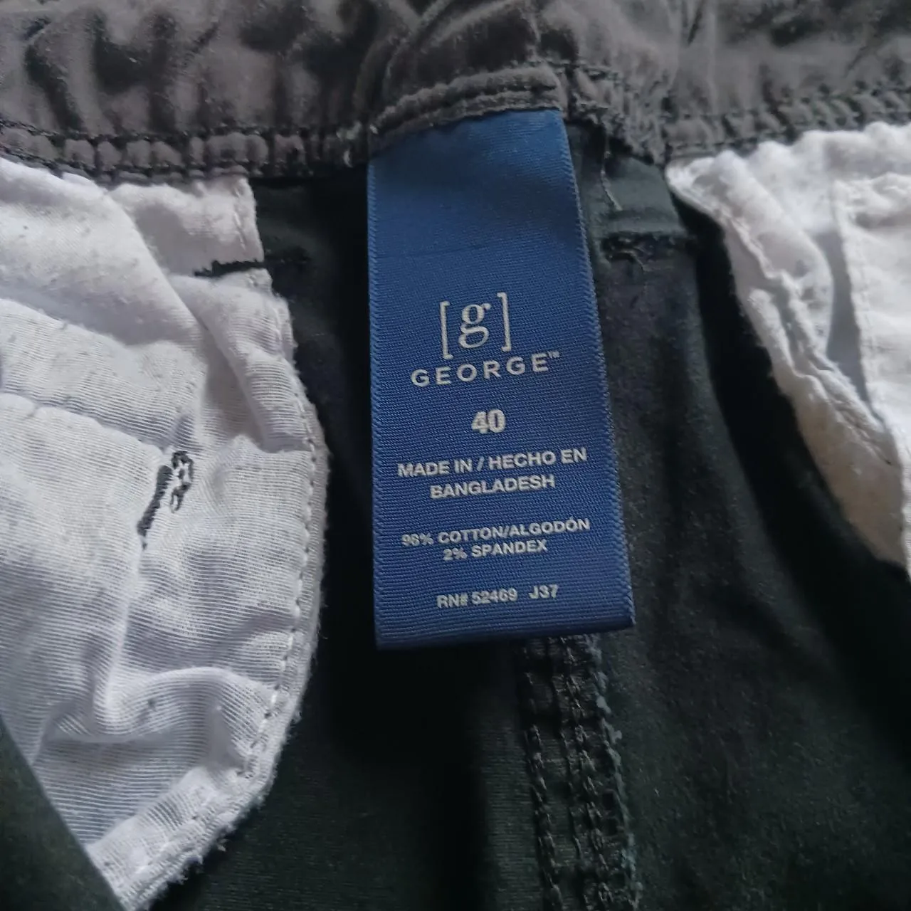 George Men's Black Shorts - Image 2