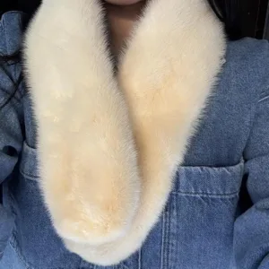 Women's Blue and Cream Scarf-wraps