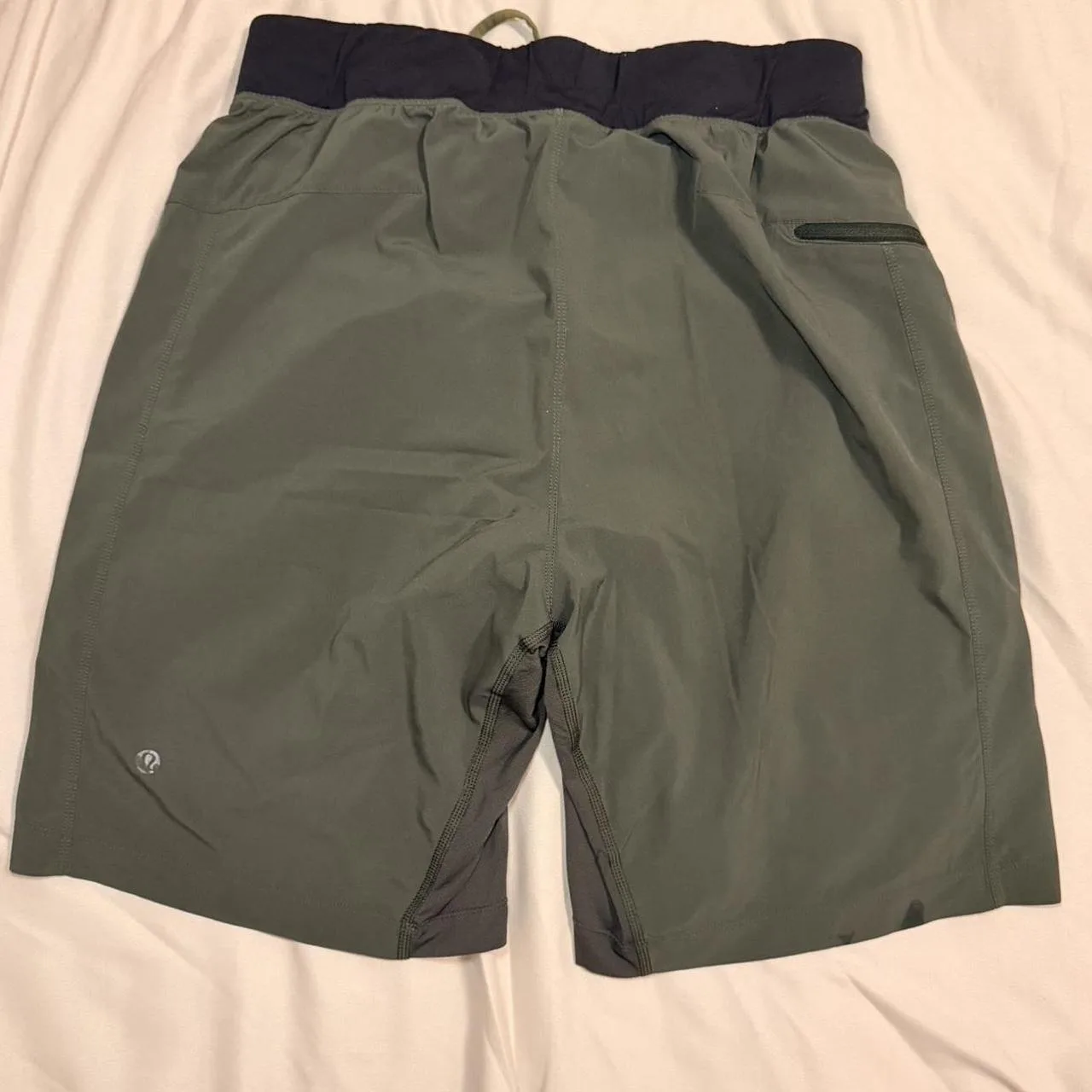Lululemon Men's Green and Khaki Shorts - Image 2