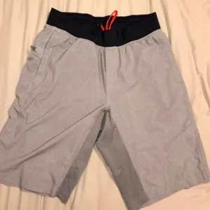 Lululemon Men's Grey and Blue Shorts