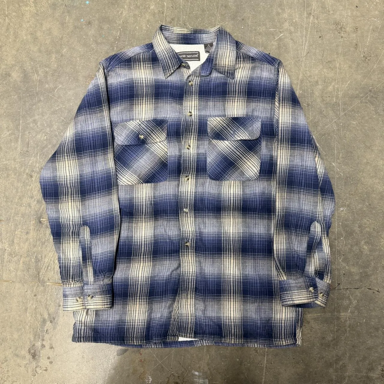 Men's Blue and Navy Shirt