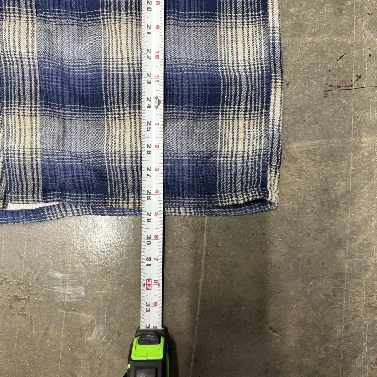 Men's Blue and Navy Shirt - Image 4