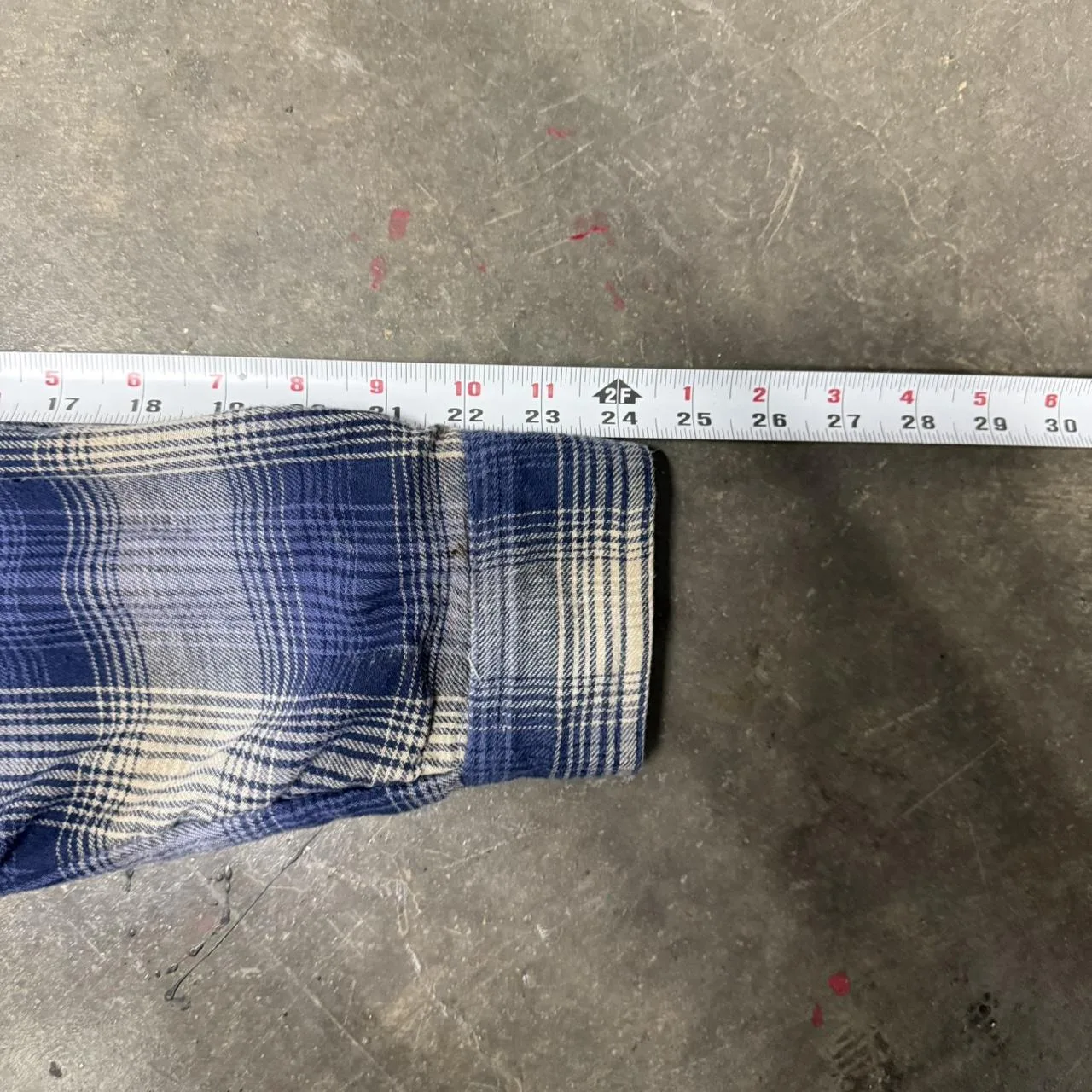 Men's Blue and Navy Shirt - Image 5