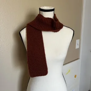 Women's Orange and Red Scarf-wraps