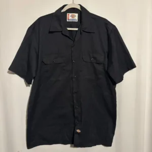 Dickies Men's Black and Navy Shirt