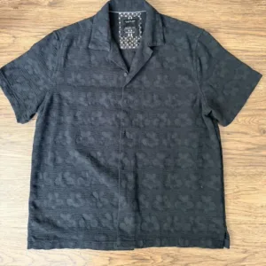Men's Black and Grey Shirt