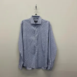 Bugatchi Men's Blue and Grey Shirt