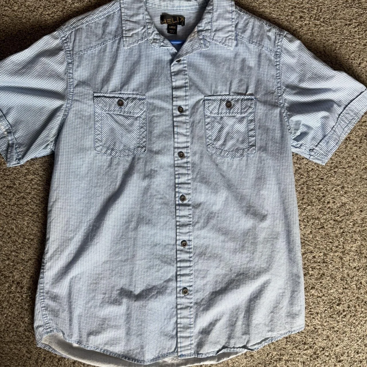 Double Helix Men's Blue Shirt