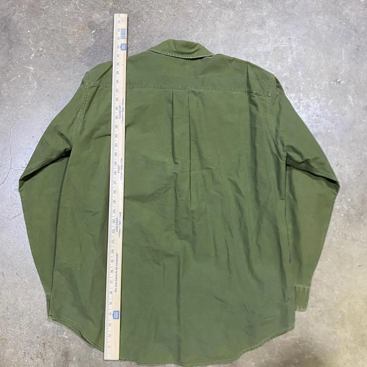 J.Crew Men's Green and Khaki Shirt - Image 4