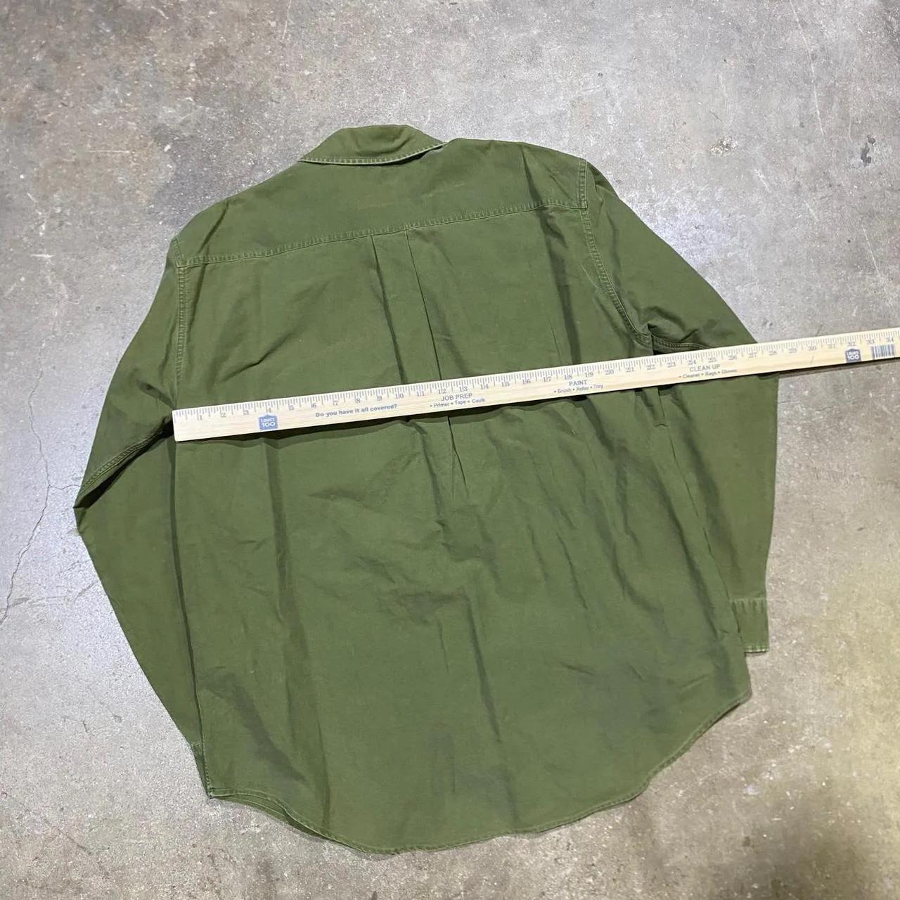 J.Crew Men's Green and Khaki Shirt - Image 5