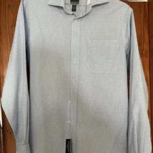 Jos. A. Bank Men's Blue and White Shirt