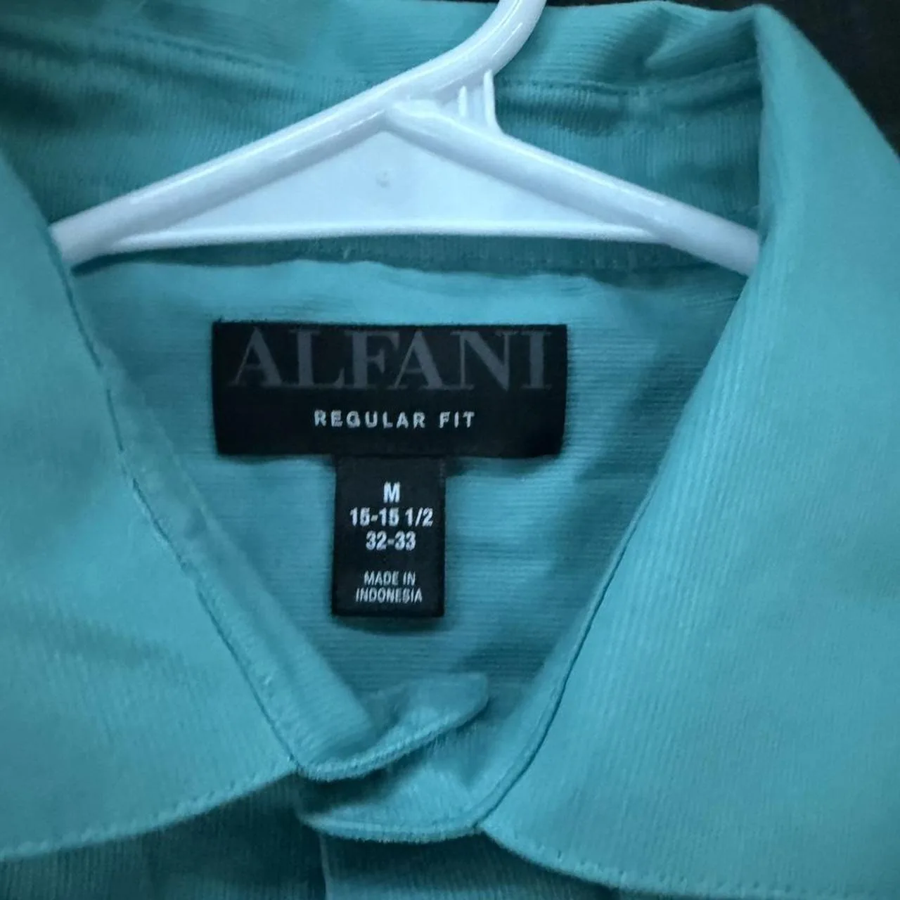 Alfani Men's Blue and Green Shirt - Image 2