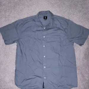 Vans Men's Grey and Blue Shirt