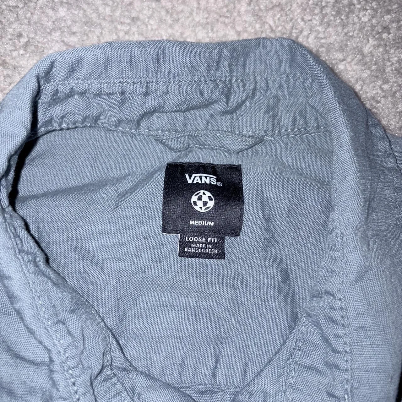 Vans Men's Grey and Blue Shirt - Image 2