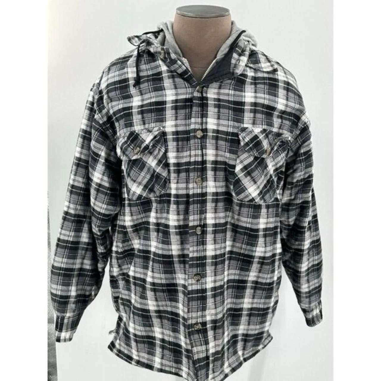 Men's Black and White Shirt