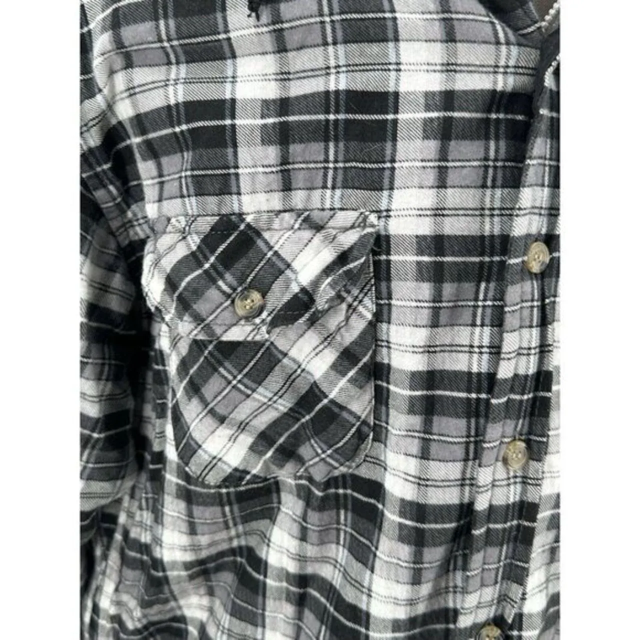 Men's Black and White Shirt - Image 3