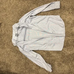 Banana Republic Men's Blue and Grey Shirt