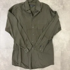 Men's Khaki and Green Shirt