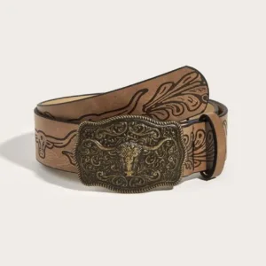 Women's Brown and Tan Belt