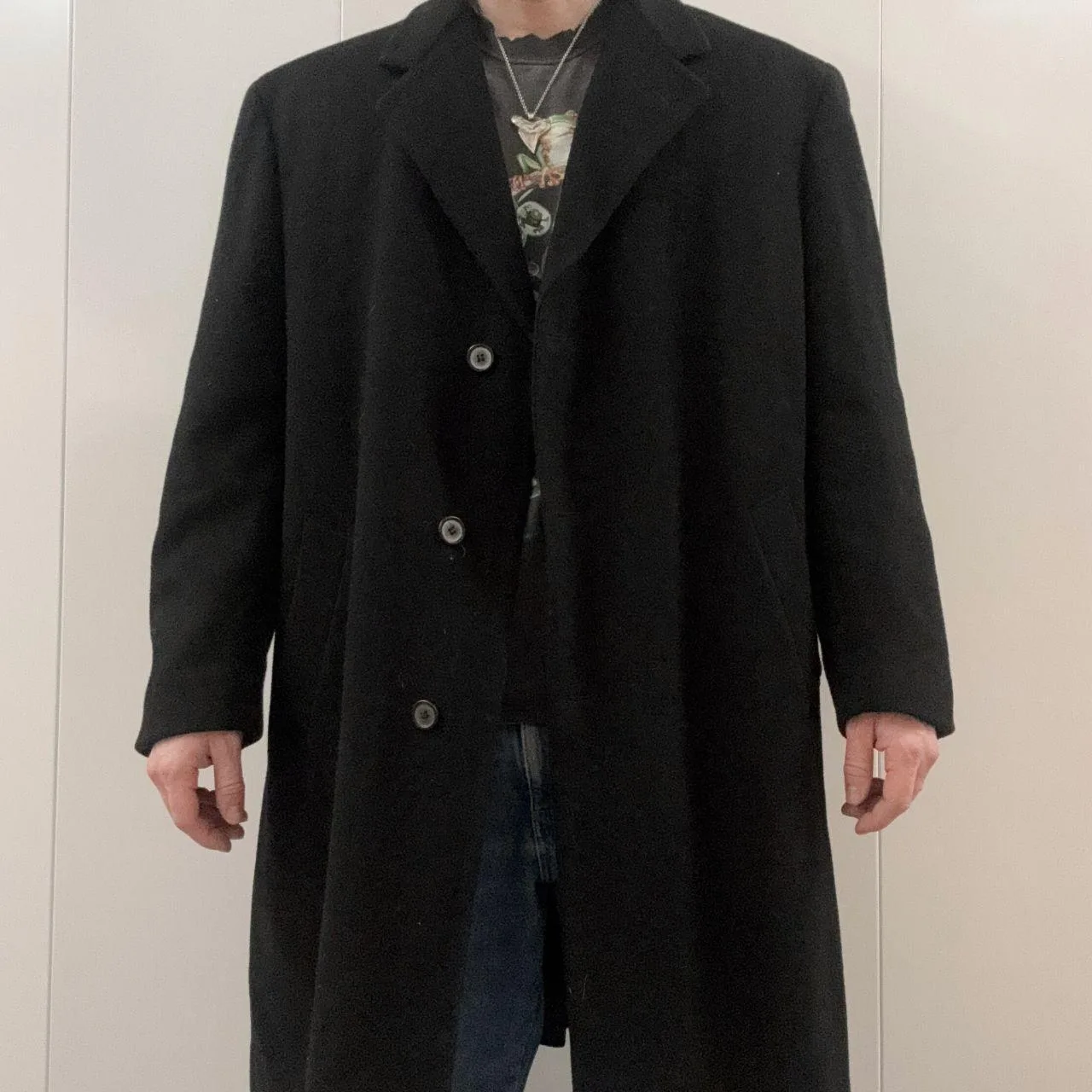 Bill Blass Men's Black Coat - Image 2