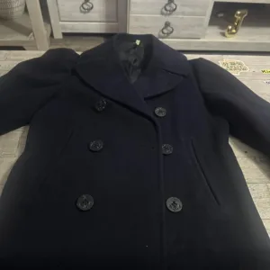 Men's Navy and Black Coat