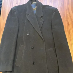 Men's Black and Grey Coat