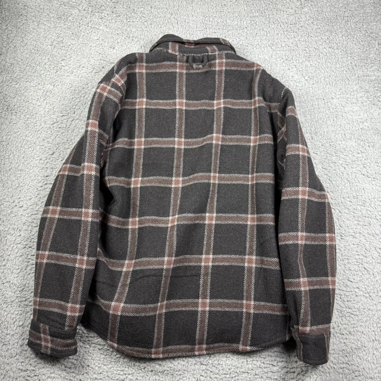 Men's Brown and Grey Coat - Image 3