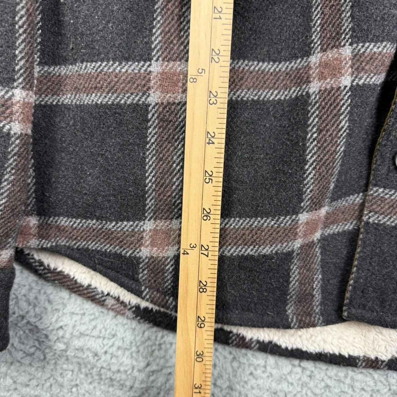 Men's Brown and Grey Coat - Image 5