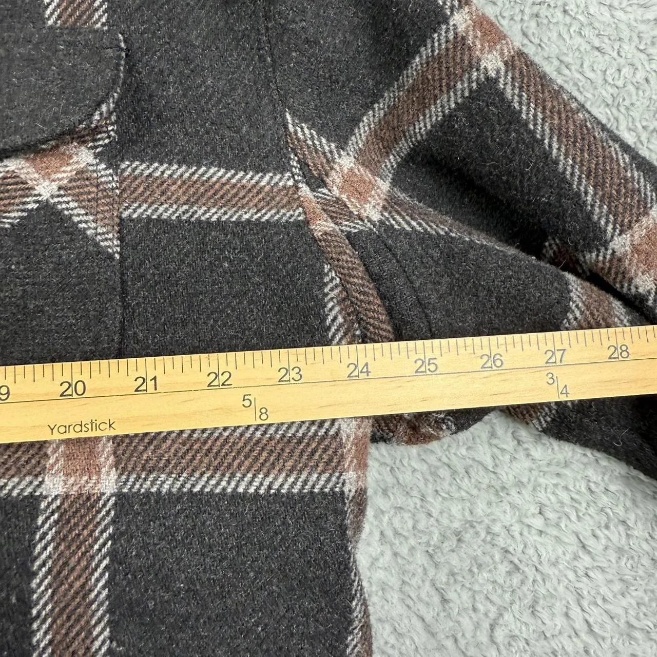 Men's Brown and Grey Coat - Image 6