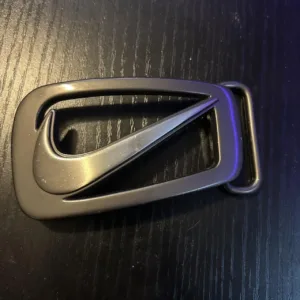 Nike Men's Black and Grey Belt