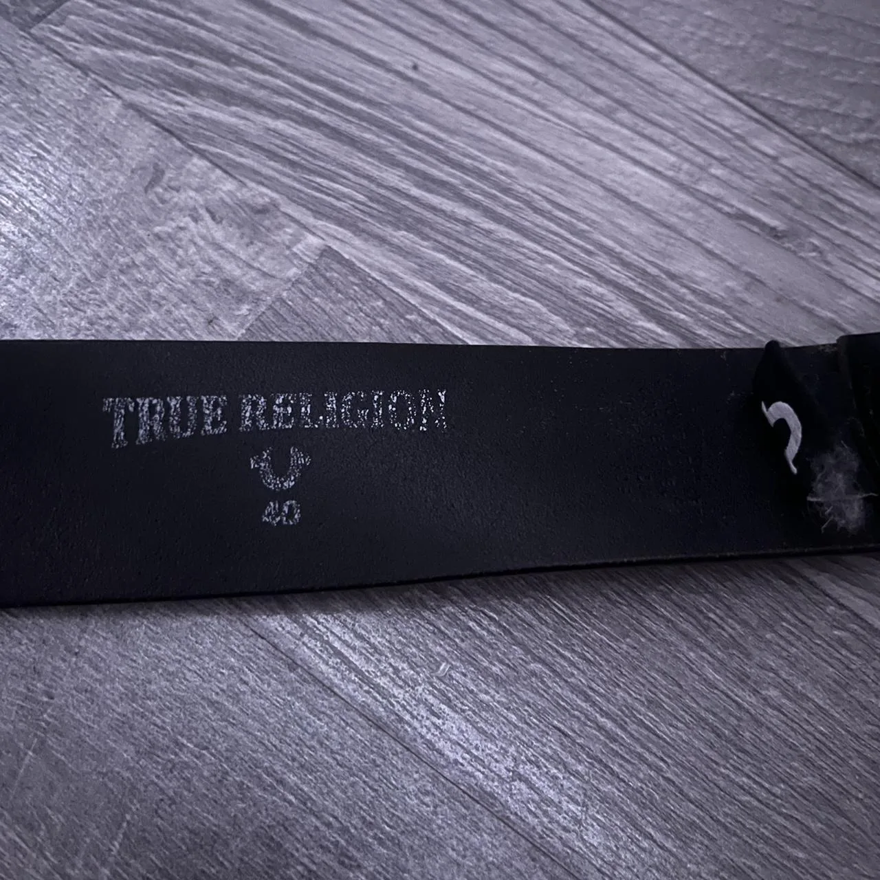 True Religion Men's Black and Brown Belt - Image 2