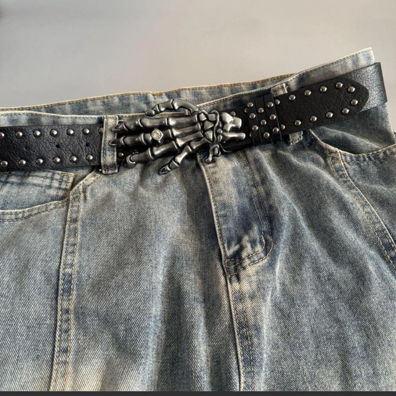 Men's Blue and Black Belt - Image 2