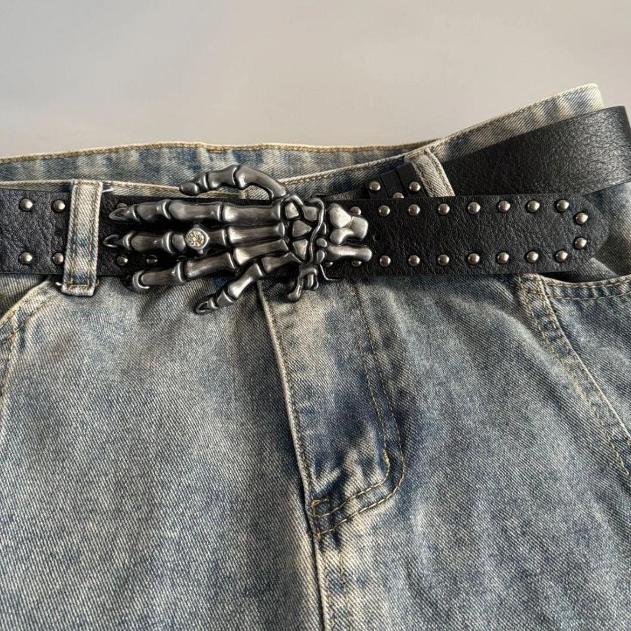 Men's Blue and Black Belt - Image 3