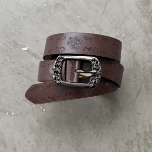 Men's Black and Brown Belt