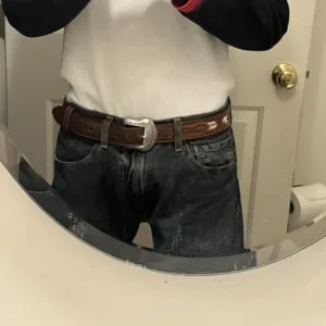 Ariat Men's Black and White Belt