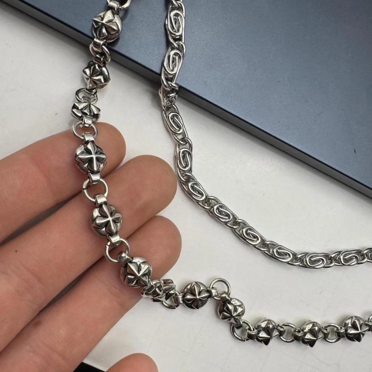 Men's Silver Belt - Image 4