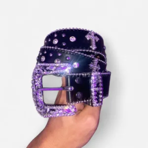 Men's Purple and Black Belt