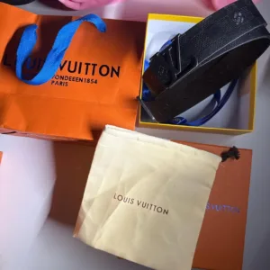 Men's Black and Blue Belt