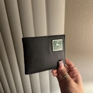 John Deere Men's Black and Brown Wallet-purses