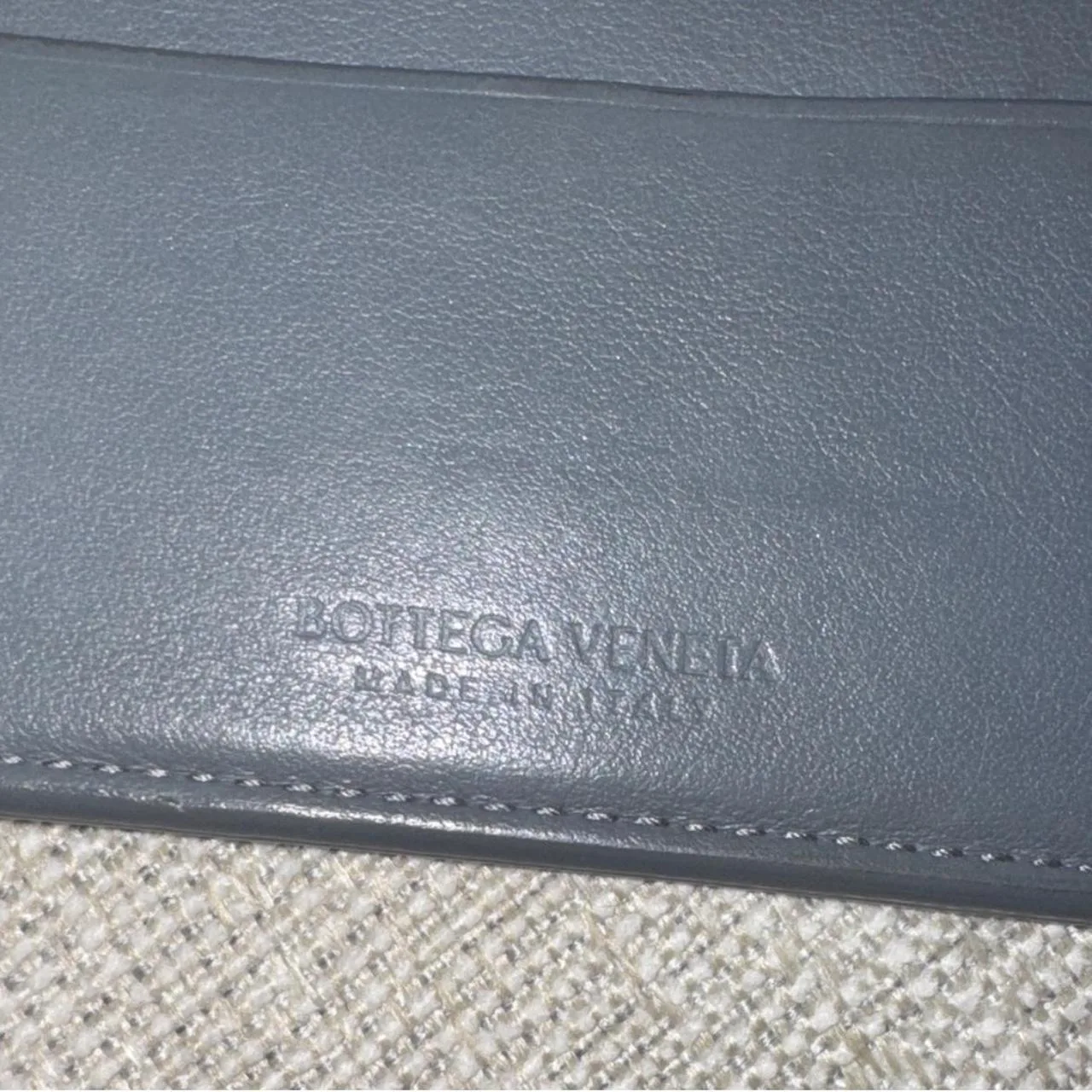Bottega Veneta Men's Black and Grey Wallet-purses - Image 2