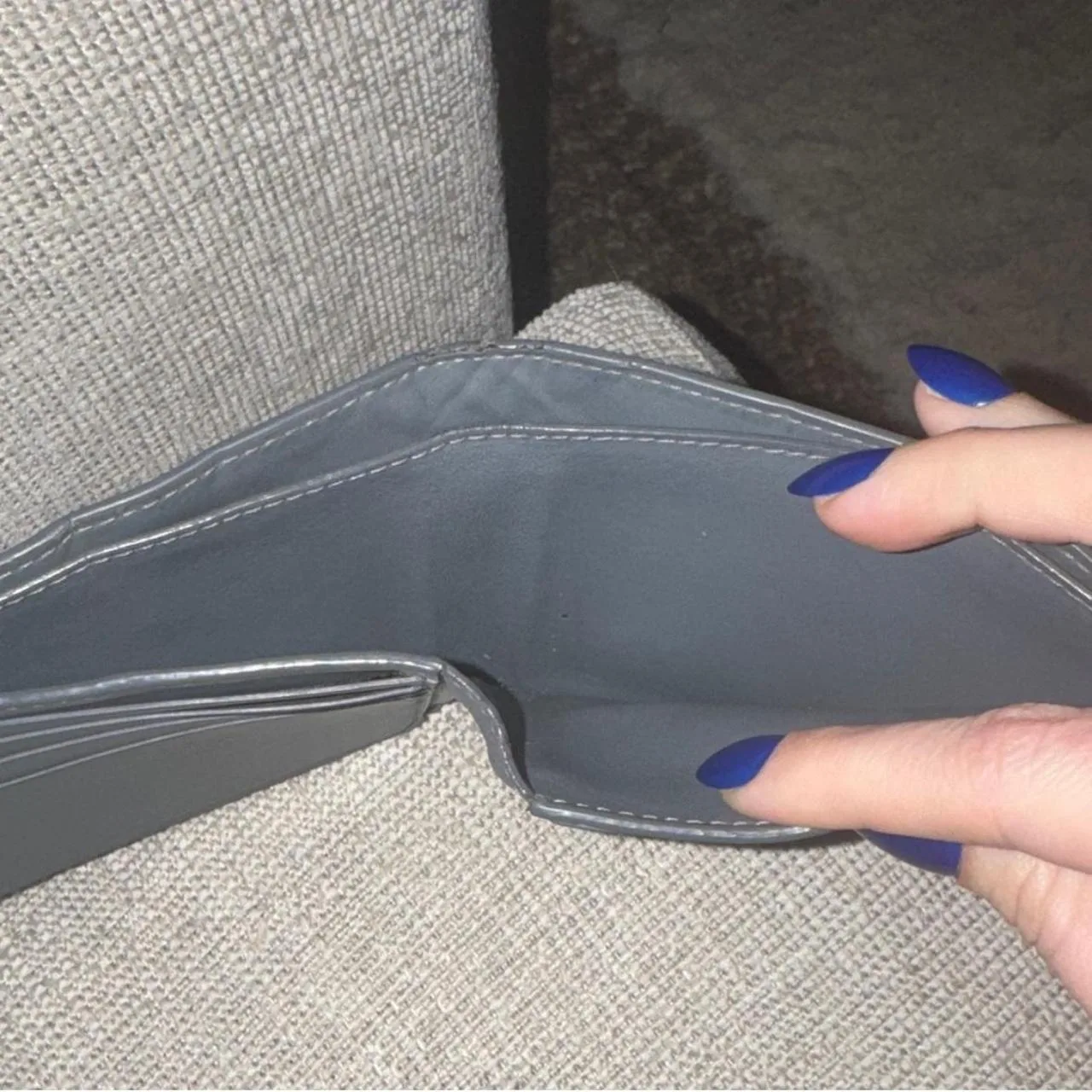 Bottega Veneta Men's Black and Grey Wallet-purses - Image 5