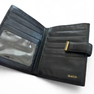 Buxton Women's Black and Brown Wallet-purses