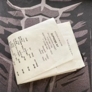 Supreme Men's Black and Cream Wallet-purses