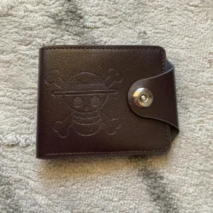 Men's Brown and Burgundy Wallet-purses