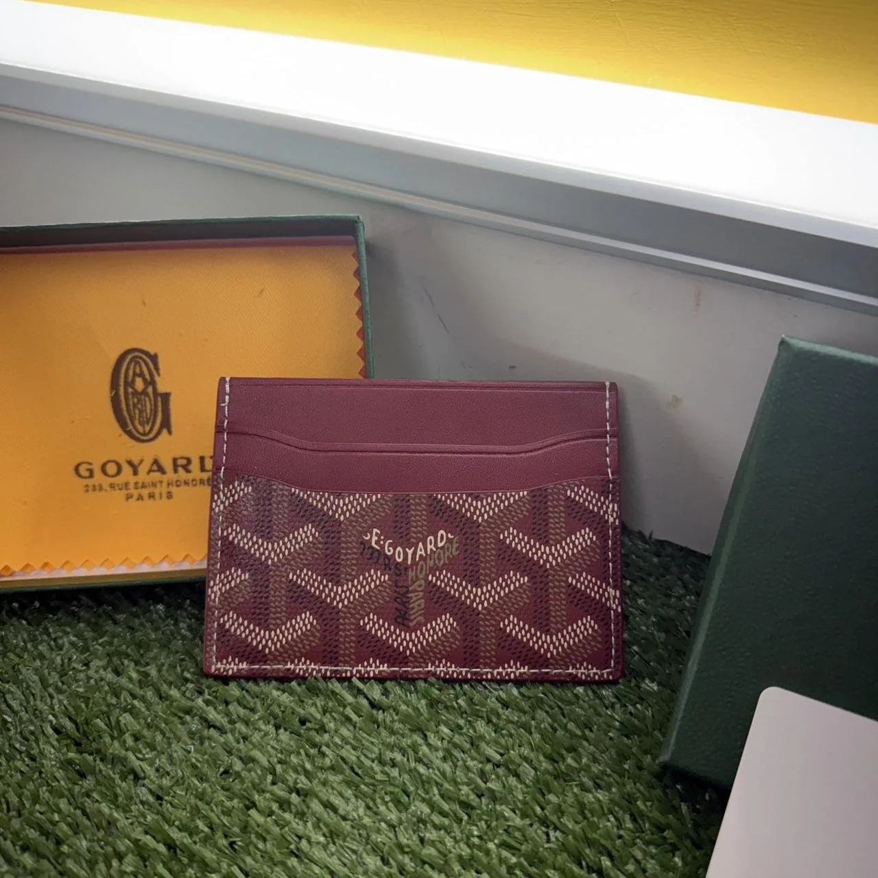 Goyard Men's Brown and Burgundy Wallet-purses - Image 2