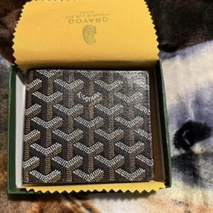 Men's Brown and Black Wallet-purses