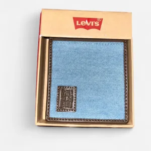Levi's Men's Blue and Brown Wallet-purses