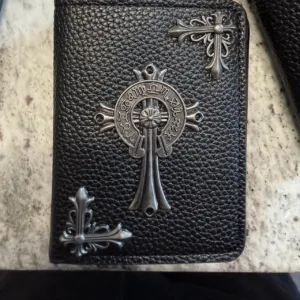 Chrome Hearts Men's Black Wallet-purses